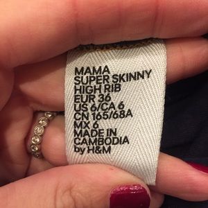 H&M mama full panel skinny jeans